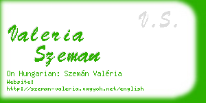 valeria szeman business card