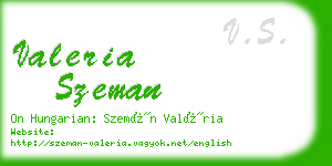 valeria szeman business card